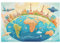 Jigsaw Puzzles for Adults 5000 Piece World Map Large Puzzle Paris, Difficult Challenging Family Games for The Whole for Women, Wooden Jigsaws with Gift Box Packaging, Home Room Decor 105x156cm E-543