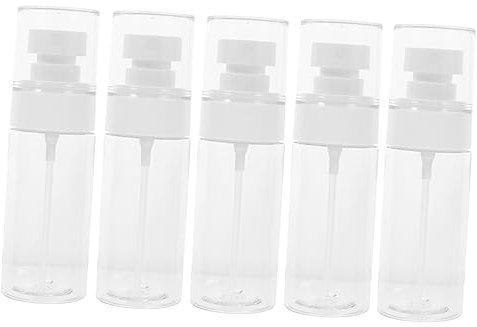 Healeved 5stücke Sprühflasche in Reisegröße Kleine Plastiksprühflasche Nachfüllbare Reisesprühflasche Für Toner Gesichtsspray Haarspray Ätherische Öle Kosmetikprodukte Einfach Zum