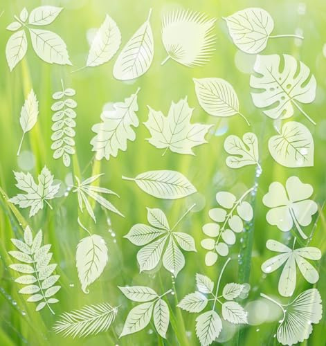 Window Clings for Birds, 26 Pcs Window Decals to Prevent Bird Strikes