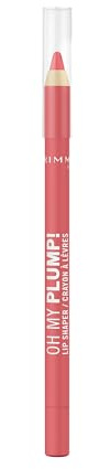 Rimmel OH MY PLUMP! Plumping Lip Liner, 060 Flirty, Fuller-Looking Lips, Highly Pigmented, Ultra-Creamy Formula, Voluminous Look, Define & Sculpt Pout, 5.5g