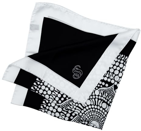 Seta Sole – Foulard in 100% Seta Made in Italy 70x70 cm – Mandala Disegnato a Mano – Sciarpa Quadrata Elegante Donna, Accessorio Moda Artigianale Lago di Como