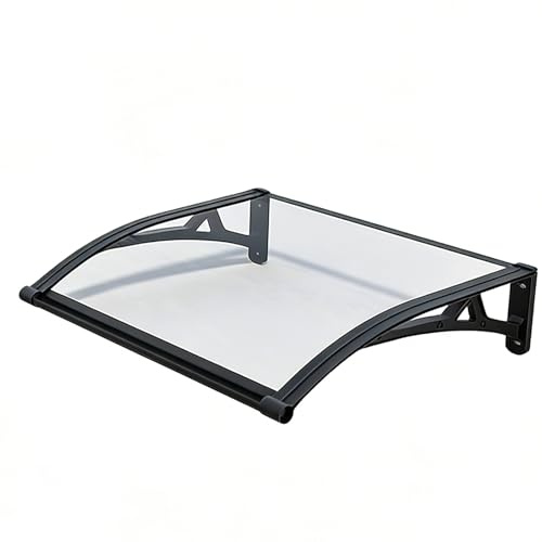 80x120cm/32x48in, 120x200cm/47x79in, Robustes Vordach Aus Polycarbonat, Überhangmarkise for Die Vordertür, Regenschutz for Den Außenbereich, Als Sonnenschutz(80x100cm/32x39in)