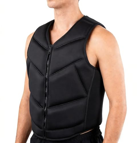 Unisex Zip Aiuto al Galleggiamento Aiuto al Galleggiamento Adulti, Giubbotto Solido, Ideale per Sport Acquatici, kayak, Sup, Canottaggio, Snorkeling