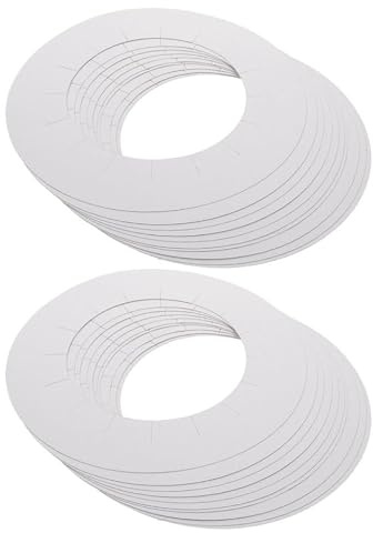 YARNOW 50pcs round Wax Warmer Collars Protective Rings for Wax Warmer Pots and Hair Removal Machines Coated Paper Material with Bulk Pack Design for Personal Homes and Beauty Salons