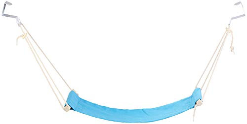 PEARL Fußhängematte: Fuß-Hängematte mit Echtholz-Stäben, zum Einhängen unterm Tisch, 60 cm (Fußstütze, Fußhängematte Schreibtisch, Camping Stuhl)