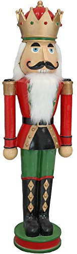 Sunnydaze Matthias The Nutcracker Prince Indoor/Outdoor Christmas Decor, Polyresin, 37-Inch