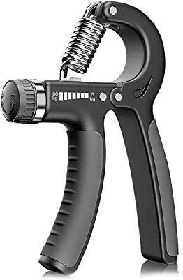 Live4gadgets Hand Grip Workout Adjustable Resistance Gripster (5-60kg),Hand Grip Home gym Equipment, Exerciser, Forearm Grip, Hand Squeezer, Hand Exercise, Gripper, Finger Strengthener Black