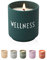 Design Letters Duftkerze, WELLNESS, Klein (Dunkel grün) - Beruhigender frischer Blumenduft von Muguets & Gras, 100% Sojawachs, 15 Stunden Brenndauer, Lieferung in einer recycelbaren Porzellantasse