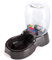 Flexzion Pet Water Dispenser Station, Black (3/8 Gallon) Auto Replenish Gravity Waterer Drinking Fountain Bottle Bowl Dish Portable Stand for Small Dog Cat Animal