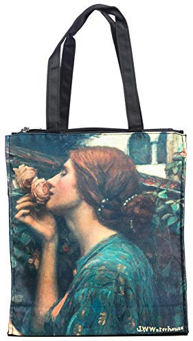 LUCKYWEATHER Shopper Einkaufstasche Twin Double Bag Damen Motiv John William Waterhouse SWEET ROSES I Shopping Bag wasserabweisend
