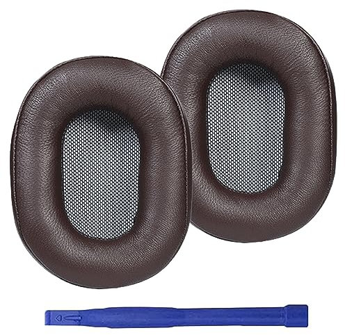 Adhiper MDR-1A Ohrpolster kompatibel mit Sony MDR-1A/1A-DAC /1A-BT Kopfhörern,Ohrpolster mit Weichen Proteinleder & Memory Schaum(Dunkelbraun)