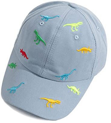 2-6 Jahren Kinder Baseball Cap Dinosaurier Baseballmütze Kappe Snapback Baumwolle Sonnenhut Outdoor Hut Verstellbare Baseballkappe Junge Mädchen Baby Basecap Sport Baseball Mütze Anti-UV Sommerhut