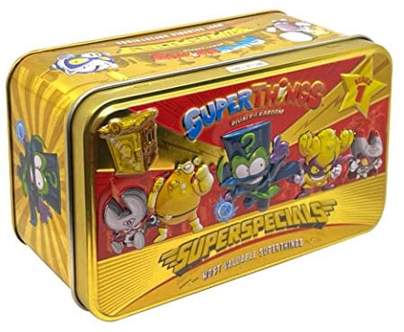 SUPERTHINGS Series 1 Gold Tin - Enthält alle Sonderfiguren der Serie 1. inkl. Ultra-Ring (Enigma), 2 Goldführer, 6 Silberkapitans und 2 goldene Schützer