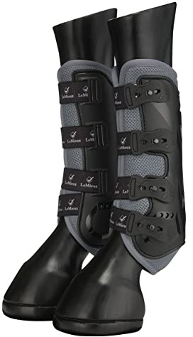 LeMieux Gamaschen Ultramesh Snug Boots Hinterbeine Grau - L - Grau