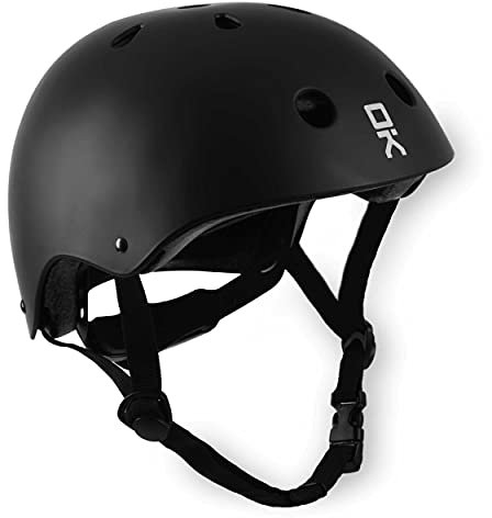 SOKE Scooter Helm 1690, 48-50cm Kopfumfang, Größe XS, Schwarz Matt, ABS, EPS, Leicht, Langlebig, Zertifiziert Rücklicht, Fahrradhelm in sportivem Design für den Stadtverkehr
