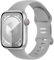 Charlam Compatibile con Cinturino Apple Watch 38mm 40mm 41mm per Donna Uomo, Cinturini in Silicone Sportivo Compatibile con iWatch SE Series 8 7 6 5 4 3 2 1, 38mm/40mm/41mm, Grigio