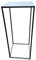 Meinposten Hoher Beistelltisch schwarz Metall Telefontisch Pflanzentisch Blumentisch Tisch (H 60 x 26 x 26 cm)