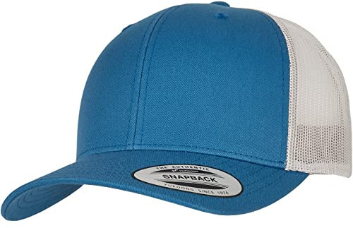 Flexfit Unisex Retro Trucker 2-Tone Baseballkappe, Steel Blue/Silver, one Size