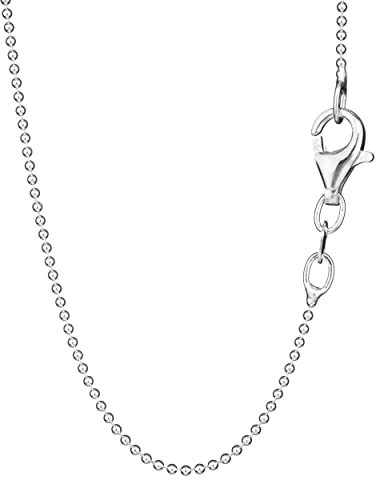 NKlaus 80cm Kugelkette 925 Silber elegante Halskette filigrante Breite 1,0mm Collier 2,62g schwer 6961