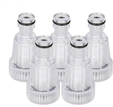 5Pcs Plastic Pressure Washer Inlet Filter Water Filter 3/4 Garden Hose Replacement Tool for Garden Connectors