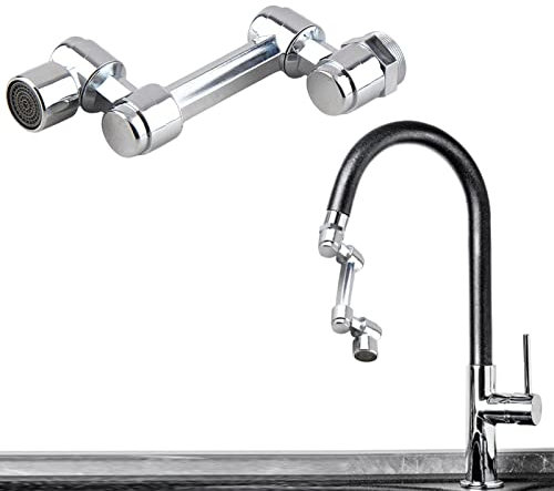 Wangduodu Boquilla giratoria para Grifo Grifo 1080 ° Cabezal rociador para Grifo Cocina Boquilla extensora, Fregadero Grifo Cocina Grifo extensión aireador Agua para baño