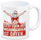 Sex ist schön aber Weihnachten ist öfter Kaffeebecher mit Weihnachtsmann Lustige Kaffeetasse für Weihnachten mit witzigem Spruch und sexy Santa Wichteln versaute Tasse zu