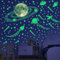KAMEUN Weltraumthema Leuchtsterne Selbstklebend Wandsticker, Meteore Sterne und Mond Sternenhimmel Aufkleber Wanddeko, Leuchtsticker Wandtattoo für Kinderzimmer Schlafzimmer…