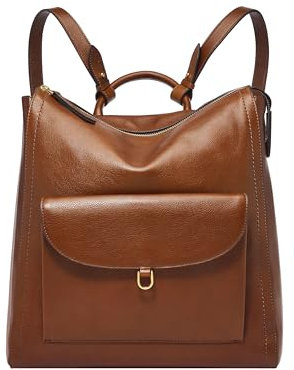 Fossil Tasche für Damen – Parker Öko-Leder-Rucksack, ZB1836200 – 33 cm L x 13 cm B x 35,6 cm H