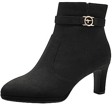 Tamaris Damen Stiefel Vegan schwarz 41