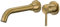 VALAZ Wasserhahn Bad Unterputz Antikgold | Einhebelmischer Waschbecken, Warm und Kaltwassermischer, Wassersparer | Schnelle Installation | Brass, Stainless, Auslauf 21cm, Guadiana-serie