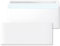 Papierumschläge, amerikanischer weißer Umschlag, ohne Fenster, Maße 225 x 115 mm, weiße Umschläge für Briefe und Dokumente, Briefumschläge 90 g/m² mit Haftverschluss · m-office (25 Stück)