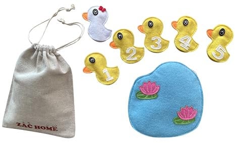 5 Little Ducks Nursery Rhyme Finger Puppet