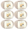 Baby Wolle - Merino Baby leinen (Fb 6060) - 6 Knäuel Babywolle + GRATIS Label - Babywolle flauschig - 25g/140m - Nadelstärke 2,5-3mm - Baby Garn Merino - Merino Wolle Baby stricken von MyOma
