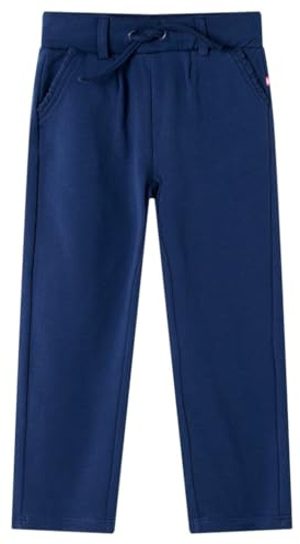 vidaXL Kinderhose mit Kordelzug Taschen Kinder Hose Freizeithose Sporthose Marineblau
