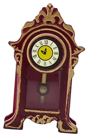 Alipis Miniatur Pendeluhr Im Retro-Stil Delikates Deko-Element Für Puppenhäuser Und Mini-häuser Nachbildung Für Nostalgische Wohnaccessoires