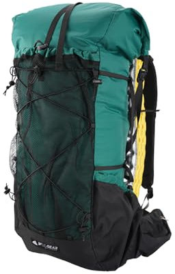 MOXIHIKE 3FULGEAR Wanderrucksack für Herren und Damen, 56 l (40 + 16), leicht, Outdoor, Camping, Trekking, Tagesrucksack, Grün , Einheitsgröße, Wandern