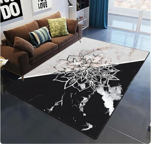 Chinesischer Koi Tai Chi Yin Yang Bereich Teppich Wohnzimmer Teppich Für Jungen Mädchen Spielen Home Deko Anti-Rutsch-Fußmatte Und Teppiche 160X230Cm