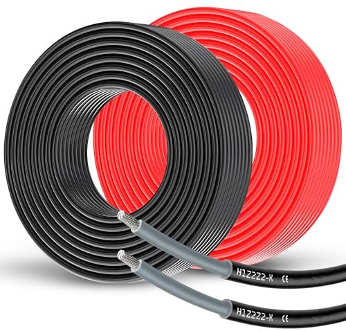 Offgridtec H1Z2Z2-K 4 mm² PV-Solarkabel, einadrig (schwarz, 20 m) | 1,5 kV DC, für Photovoltaikanlagen, Kupferkabel, UV- & wetterbeständig, halogenfrei, flexibel, IEC 60228 & EN 50618-konform