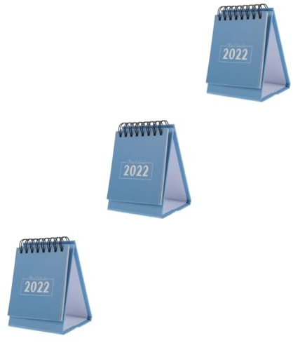 Lurrose 3stücke Stilvoller Tischkalender Dekorativer Desktop Organizer Für Büro Zuhause Notizbuch- Faltbare Basis Für Lehrer Und Büroangestellte