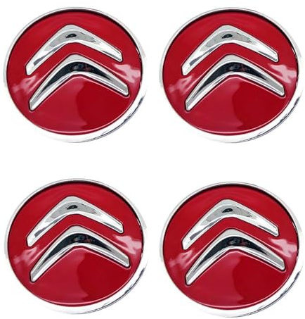 SDFSJJHB 4 pièces Auto Cache Moyeux,pour Citroen C5 Aircross SUV 2018-2023,（60mm） résistants à l'usure Poussière Antirouille Capuchons Centre Jante, DéCoration Accessoires