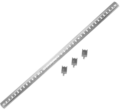 Gatuida Stainless Steel Freezer Shelf Bracket with Clips Thickened Cooler Support Bars for Refrigerator Shelves Easy Install Replacement for Broken Fridge and Freezer Shelving