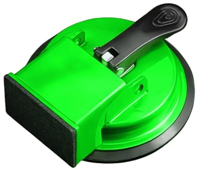 Laminate Floor Gaps Fixing Tool, Heavy Duty Grabber with Suction Cup for Construction Work, Plank Grabber Tool for Wood Tile Baseboard Paver Construction Bathroom Kitchen Living (Green)