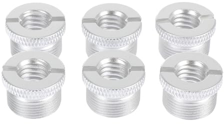 Didiseaon 6pcs Microphone Stand Adapter Screws Extension Nut for Mic Stand Extension Screws Microphone Adapter