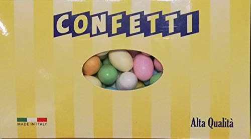Ovetti Ripieni Confettati Colorati Kg 1 - Circa 105 Ovetti di Pasqua - Confettificio Boccia