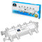 HB-DIGITAL SAT - BK - UKW - Verteiler 8-Fach Splitter (8-Wege) 5-2400 MHz digital & analog - tauglich voll geschirmt mit Spannungsdurchlass SAT DVB-S DVB-S2 FM UKW Kabelfernsehen DVB-C