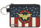 Buckle-Down Damen Canvas Geldbörse Wonder Woman Münzgeldbörse, Mehrfarbig, 4.25 x 3.25