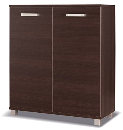 mb-moebel Kommode Komode mit 2 Türen Schrank Standschrank Mehrzweckschrank Anrichte Wenge N24