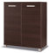 mb-moebel Kommode Komode mit 2 Türen Schrank Standschrank Mehrzweckschrank Anrichte Wenge N24