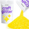 Hemway Craft Glitter - Fluorescent UV Neon Yellow | Fine Metallic Sequin Flakes for Resin & Epoxy Crafts | Supplies for Tumblers, Cards, Jewellery, Candle, Hair, Face, Body & Nail Art | 100 g