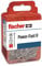 fischer - Vis à bois PowerFast II 4,0x40 à tête fraisée, empreinte Pozidriv PZ, zingué blanc, filetage total/Blister de 50